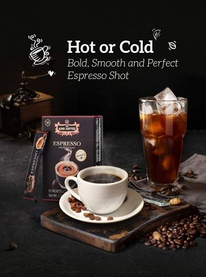 Кофе РАСТВОРИМЫЙ King Coffee Espresso (15 пач.*2,5 гр.) Т.М.  «King Coffee»