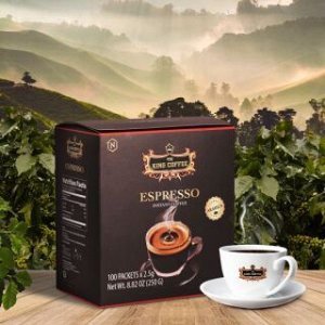 Кофе РАСТВОРИМЫЙ King Coffee Espresso (100 пач.*2,5 гр.) Т.М.  «King Coffee»