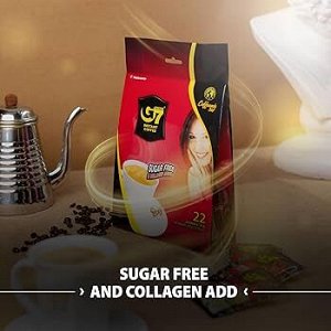 Кофе РАСТВОРИМЫЙ G7 Sugar Free (кофе, сливки, заменитель сахара, коллаген) (22 пак.*16гр)