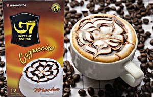 Кофе РАСТВОРИМЫЙ капучино Мокко G 7( 3 в 1) (12 пач. * 18 гр.) Т.М. Чунг Нгуен