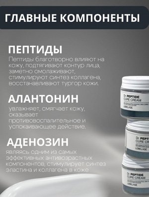 Lebelage Антивозрастной крем с пептидами Dr. Peptide Cure Cream