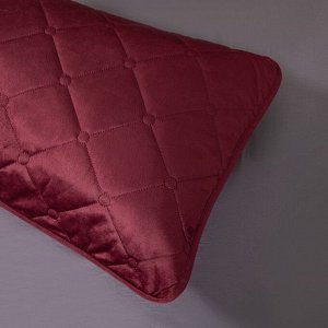 Велюровое покрывало в клетку 240*260 и две наволочки 50-70