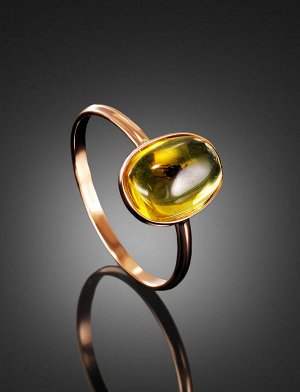 Уникальное кольцо «Клио» из золота и натурального янтаря с инклюзом насекомого, 906204592
