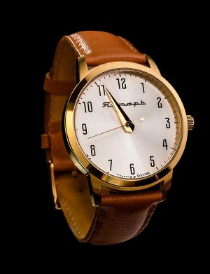 Мужские наручные часы от бренда Янтарь™ на кожаном ремешке