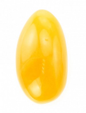 Глянцевый кусочек натурального балтийского янтаря медового цвета первого сорта 41х22х20 мм, 606606014