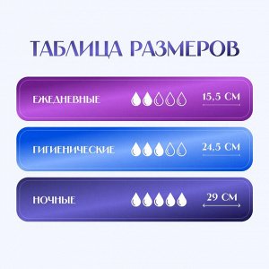 Ночные гигиенические прокладки Classic, 29 см, 5 шт