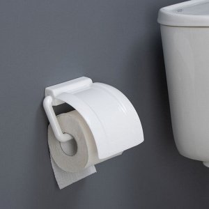Держатель для туалетной бумаги IDEA, пластик, 6x17x4.5 см, белый