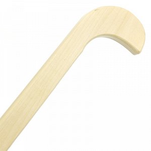 Черпак деревянный 0,5л, д13см, h12см, длинная ручка 70см, двойная металлическая обвязка, липа (Россия)
