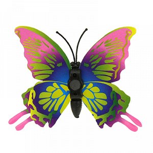Декор "Бабочка" на магните, набор 5 штук, 6см, цвета микс, в п/эт упаковке (Китай)