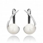 Серьги с жемчугом (посеребрение), Magia di Natura