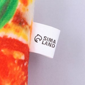 Игрушка для собак с пищалкой «Пицца»? из текстиля, 11,5 х 14 см