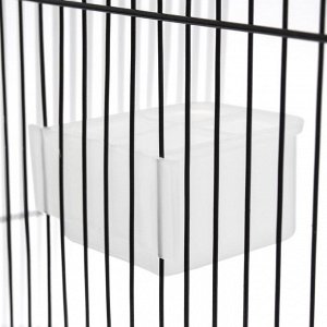 Кормушка для птиц внутренняя матовая с разделителем 9,6 х 8,8 х 5 см