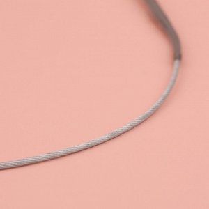 Спицы круговые, для вязания, с металлическим тросом, d=3 мм, 10/40 см