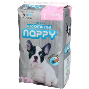 209322 "Neo Loo Life" "NEOOMUTSU" Подгузники для домашних животных, размер L (7-12 кг.), 12 шт/уп  1/12