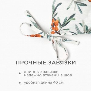 Подушка на стул Этель Berry garden, 42x42 см, 100% хлопок, репс 210 г/м²