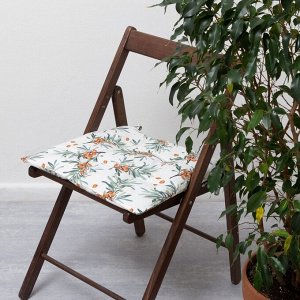 Подушка на стул Этель Berry garden, 42x42 см, 100% хлопок, репс 210 г/м²