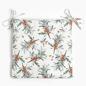 Подушка на стул Этель Berry garden, 42x42 см, 100% хлопок, репс 210 г/м²