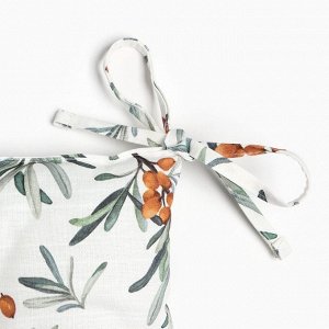 Подушка на стул Этель Berry garden, 42x42 см, 100% хлопок, репс 210 г/м²