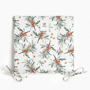Подушка на стул Этель Berry garden, 42x42 см, 100% хлопок, репс 210 г/м²