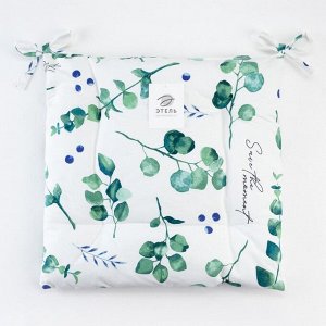 Подушка на стул "Этель" Eucalyptus 42х42см, 100% хл, саржа 190 г/м2