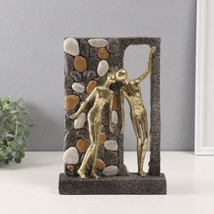Фигурка полистоун «Тайное свидание у каменной стены», 6.5x21.5x30.5 см