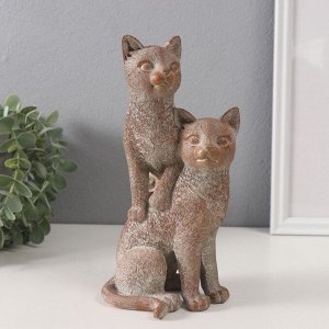 Фигурка полистоун «Две кошечки», беж, 11.5*10.8*22.5 см