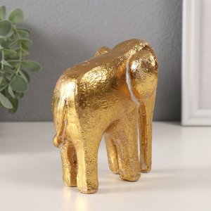 Фигурка полистоун «Абстракция. Золотой слон», 10.8x8.2x11.7 см