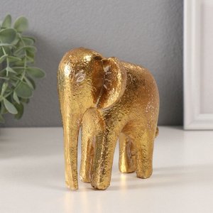 Фигурка полистоун «Абстракция. Золотой слон», 10.8x8.2x11.7 см