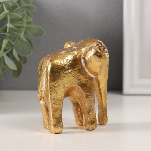 Фигурка полистоун «Абстракция. Золотой слон», 7.2x5.2x8 см