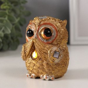 Фигурка полистоун «Совушка: секрет, страза капля», 7.5x6.5x8.5 см
