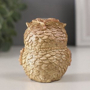 Фигурка полистоун «Совушка, страза капля», 5.5x5x6.5 см