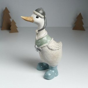 Фигурка полистоун «Гусь в длинном колпаке и накидке», 9x13x28 см