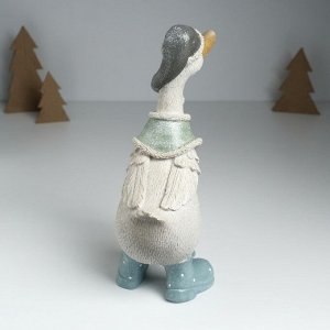 Фигурка полистоун «Гусь в длинном колпаке и накидке», 9x13x28 см