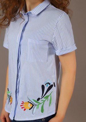 Рубашка Наташа(вышивка) арт.3-470б