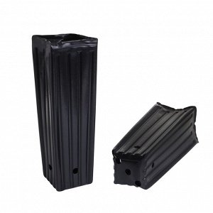 Пакет для рассады, 2.2 л, 10x10 см, h=29 см, полиэтилен, чёрный, Greengo