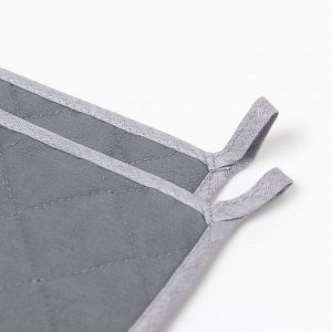 Набор прихваток «Этель» Рoppy fields: 2 шт., 19x19 см, саржа,100% хлопок, ватин 250 г/м²