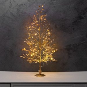 Фигура светодиодная «Застывшие кристаллы» 55x30x3 см, 20 LED, батарейки CR2032x2 (в комплекте), свечение теплое белое