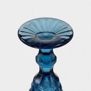 Бокалы для шампанского Magistro «Ла-Манш», 160 мл, 7*20 см, стекло, синие, набор 2 шт
