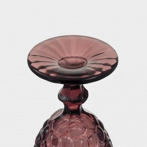 Бокалы для вина Magistro «Ла-Манш», 250 мл, стекло, розовые, набор 2 шт