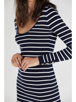Платье  - dark navy/white