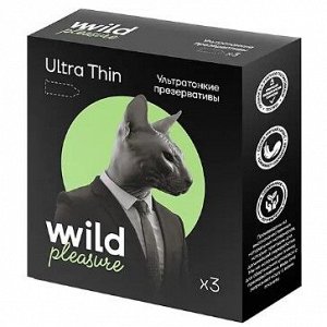 Презервативы латексные Ultra Thin, 3 шт «Wild Pleasure», 14,4 г