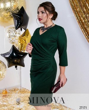 Платье №18-54-темно-зеленый
