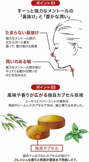Morishita Nose & Throat Candy - леденцы против больного горла и заложенности носа