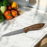 Нож кухонный 23 см, рисунок стилизован под дерево