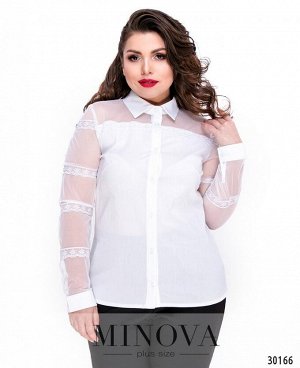 Блуза №1053Б-белый