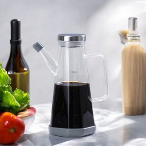 Графинчик (бутылка) для масла или соуса, стекло, 550 мл