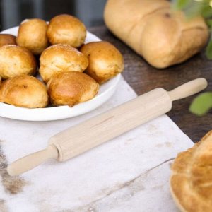 Скалка кулинарная, дерево, длина 42 см