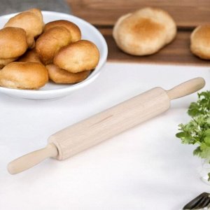 Скалка кулинарная, дерево, длина 42 см