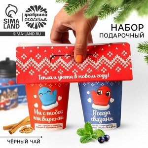 Чай подарочный «Тепло на двоих», набор 2 шт. х 3 г