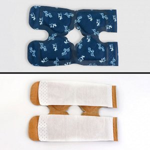 Бандаж самонагревающийся для коленного сустава, 14 * 18 * 0,5 см, цвет синий